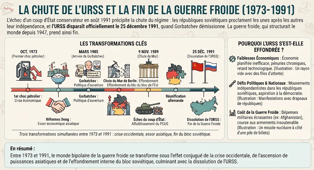 Infographie : la chute de l'URSS et la fin de la guerre froide