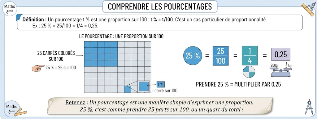 Infographie : comprendre les pourcentages