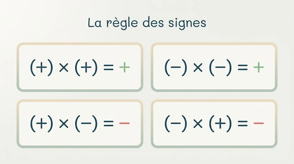 Nombres relatifs : les quatre opérations