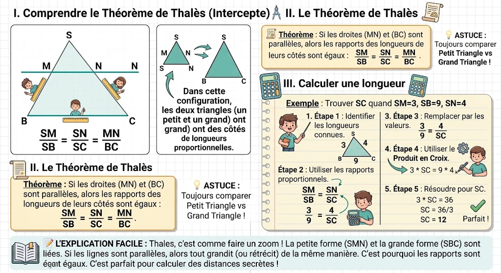 Infographie : le théorème de Thalès