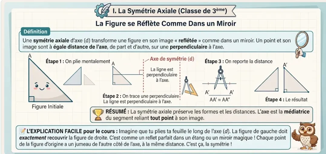 Infographie : la symétrie axiale
