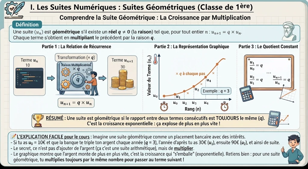 Infographie : les suites géométriques