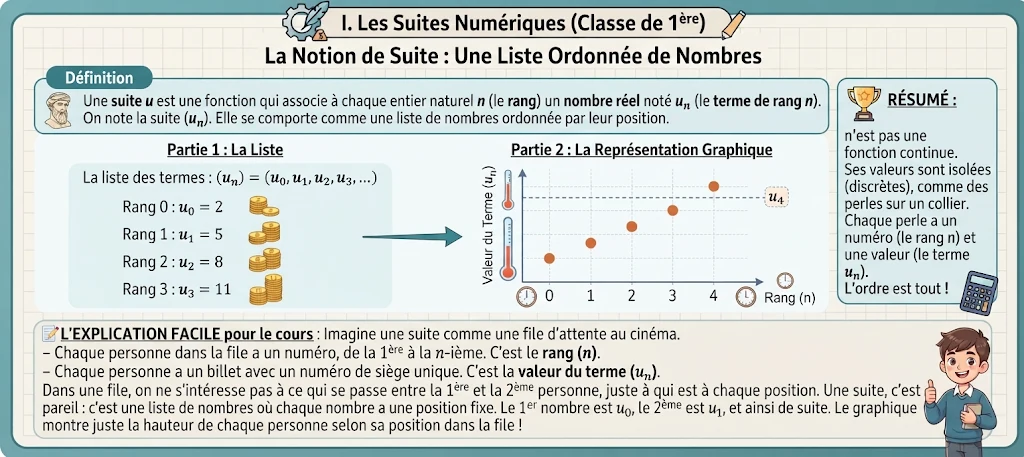 Infographie : la notion de suite numérique