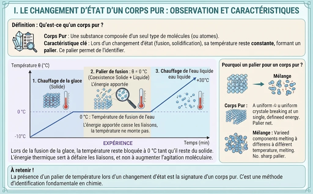 Infographie : le changement d'état d'un corps pur