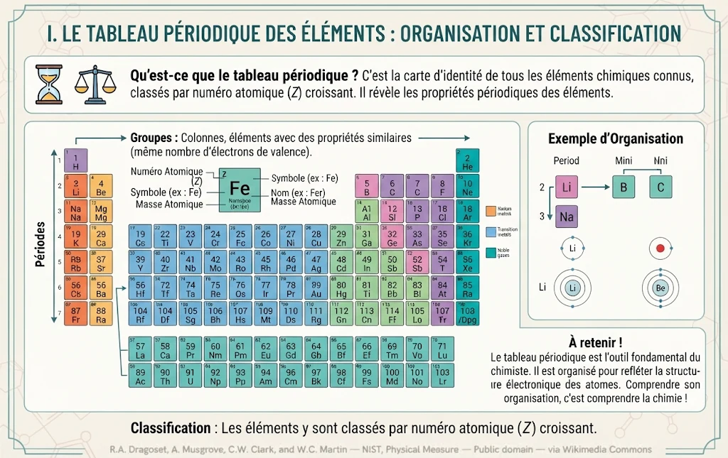Infographie : tableau periodique