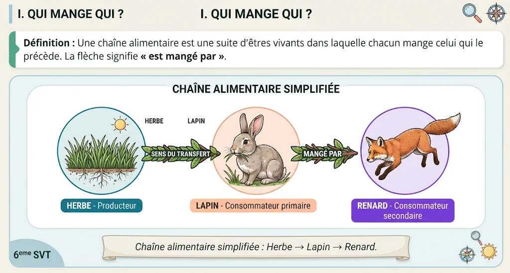 Infographie : la chaîne alimentaire (qui mange qui ?)