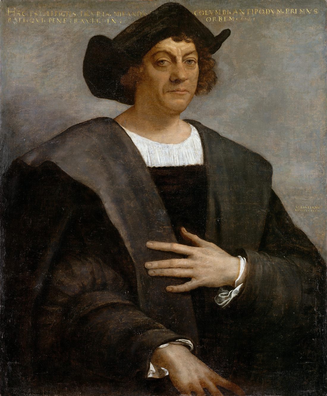 Portrait traditionnellement identifie a Christophe Colomb.