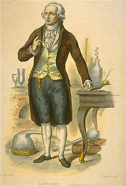 Antoine Lavoisier (1743-1794), qui a établi la conservation de la masse.