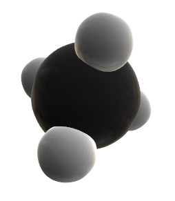 Géométrie d'une molécule (méthane)